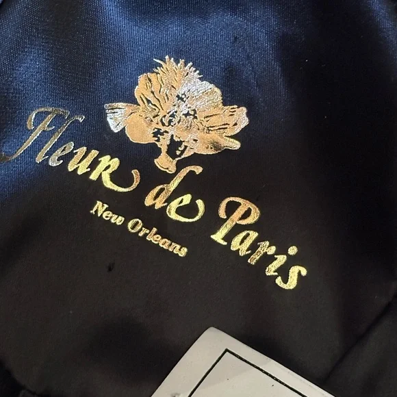 Fleur de Paris Gorgeous Deep Violet Hat. Such Glamour! NWT  display picture 1